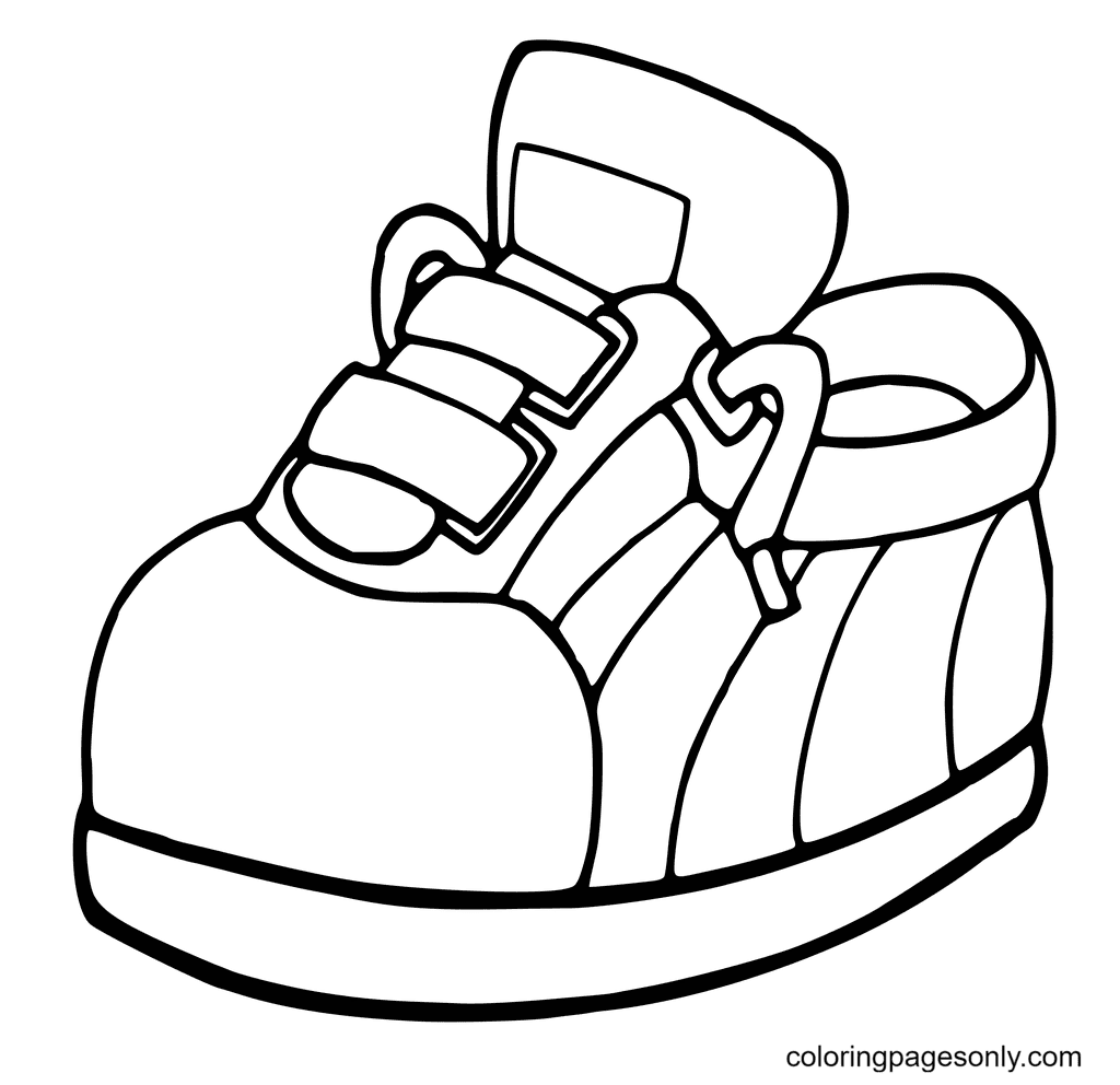 Shoe Coloring Pages Printable for Free Download