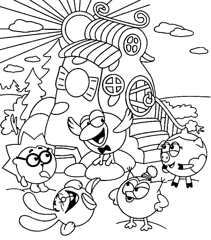 KikoRiki Coloring Pages Printable for Free Download