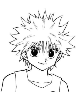 Killua Zoldyck Coloring Pages Printable for Free Download