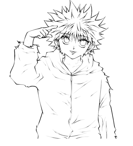 Killua Zoldyck Coloring Pages Printable for Free Download