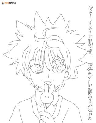 Killua Zoldyck Coloring Pages Printable for Free Download