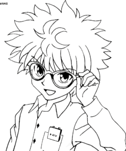 Killua Zoldyck Coloring Pages Printable for Free Download