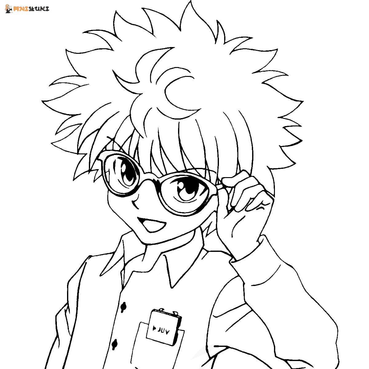 Killua Zoldyck Coloring Pages Printable for Free Download