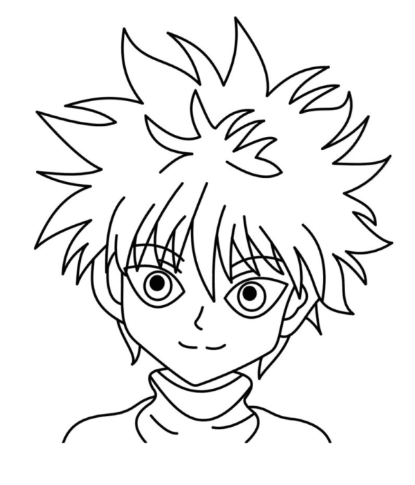 Killua Zoldyck Coloring Pages Printable for Free Download