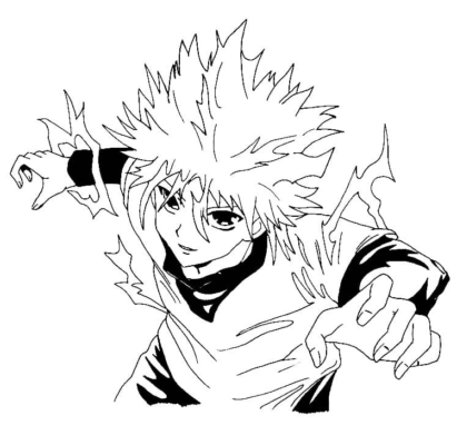 Killua Zoldyck Coloring Pages Printable for Free Download