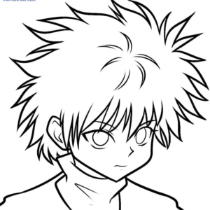 Killua Zoldyck Coloring Pages Printable for Free Download