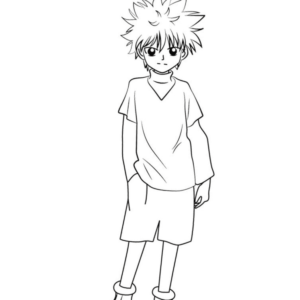 Killua Zoldyck Coloring Pages Printable for Free Download