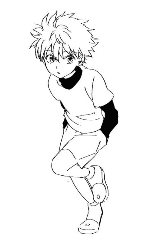 Killua Zoldyck Coloring Pages Printable for Free Download