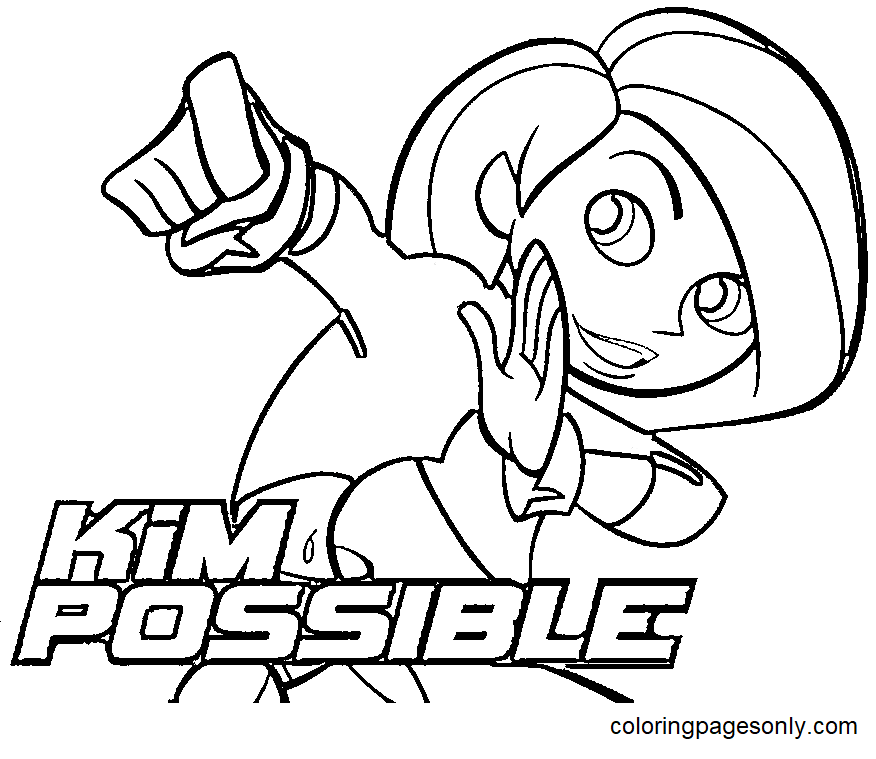 Kim Possible Coloring Pages Printable for Free Download