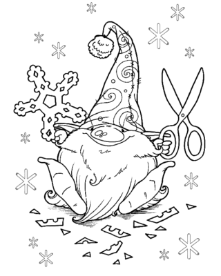 Gnome Coloring Pages Printable for Free Download