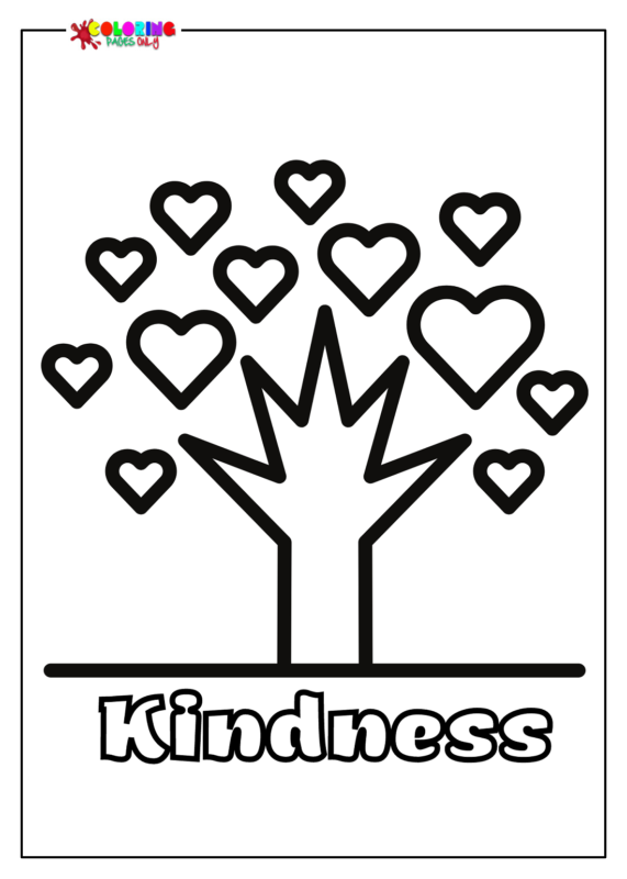 Free Kindness Coloring Pages Printable for Free Download