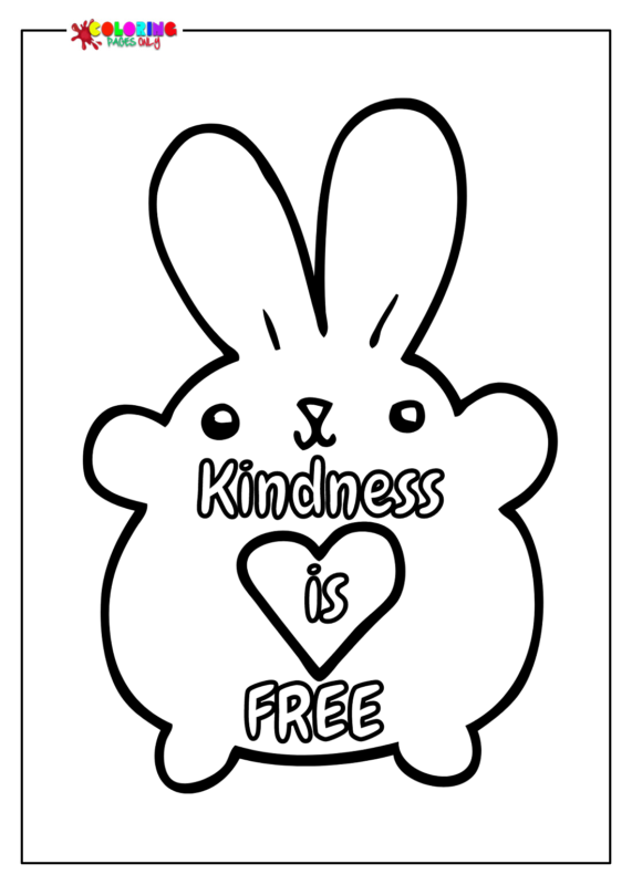 Free Kindness Coloring Pages Printable for Free Download