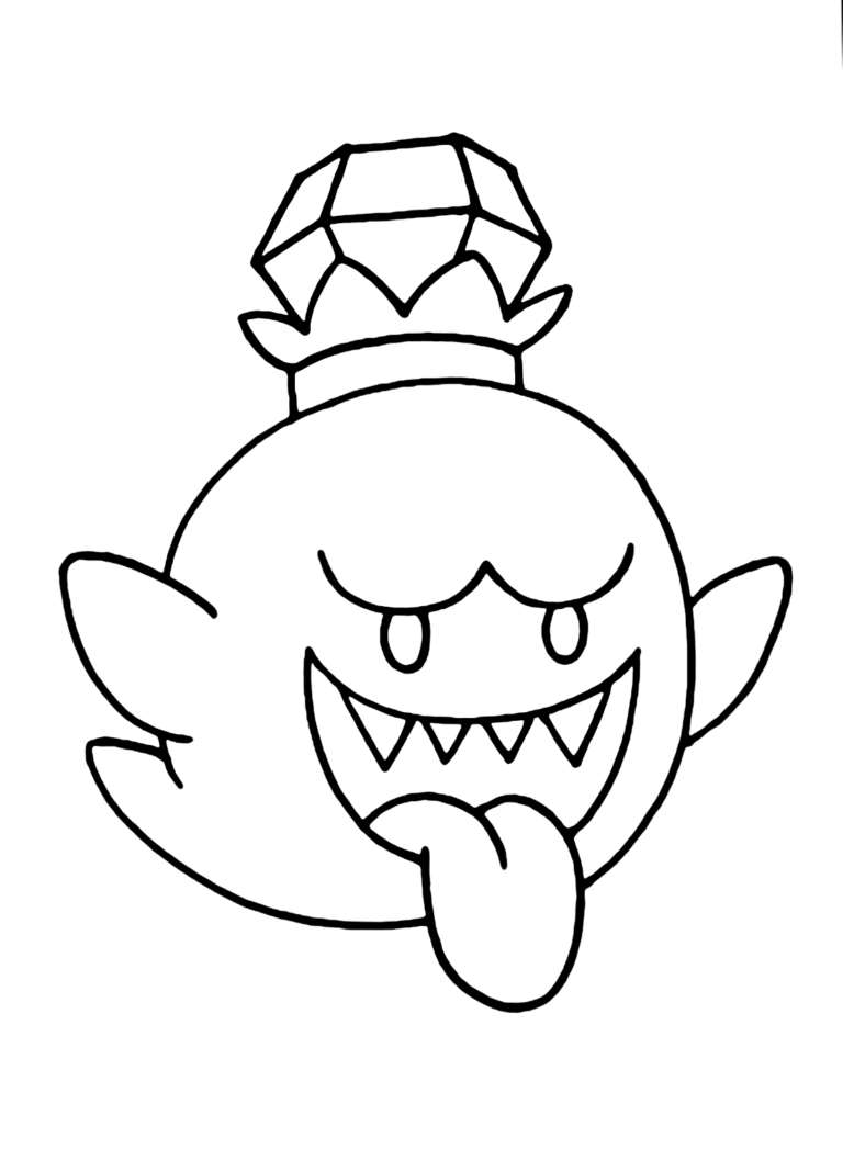 King Boo Coloring Pages Printable for Free Download