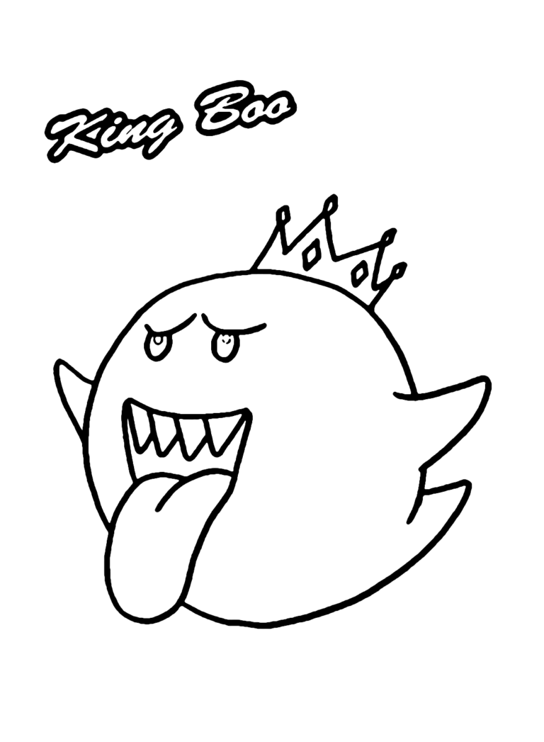 King Boo Coloring Pages Printable for Free Download