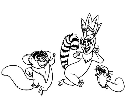 Madagascar Coloring Pages Printable for Free Download