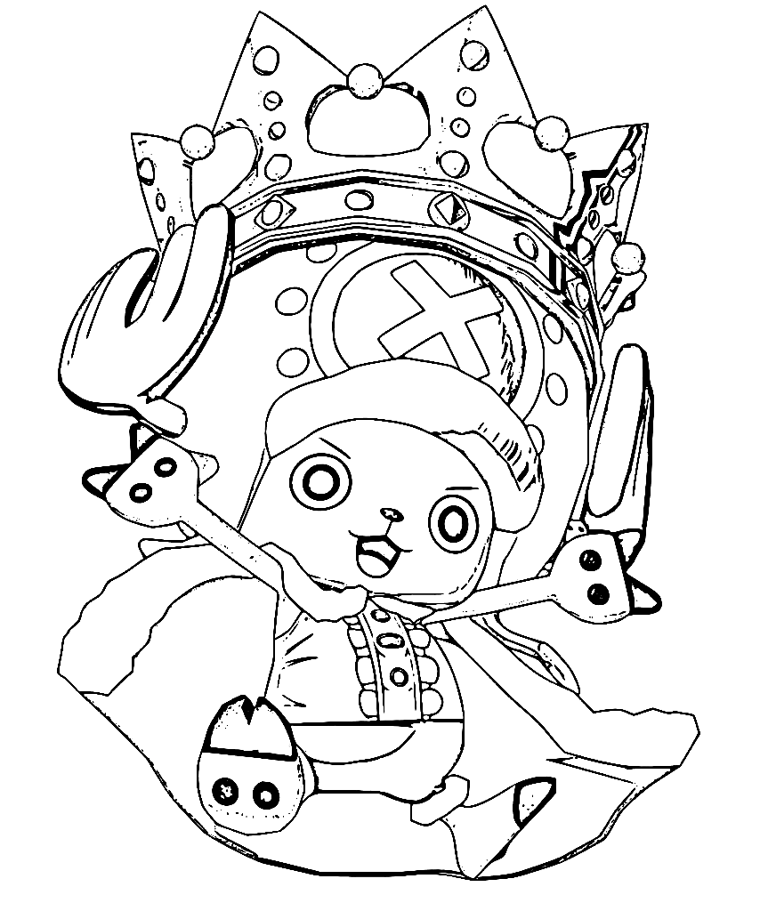 Tony Tony Chopper Coloring Pages Printable for Free Download