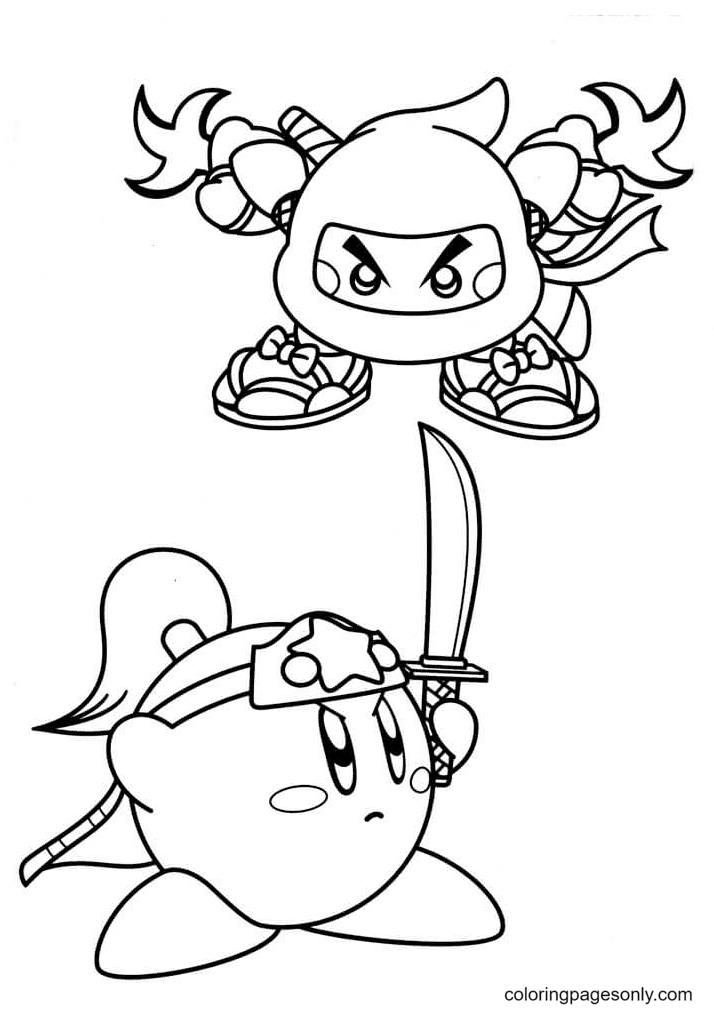 Kirby Coloring Pages Printable for Free Download