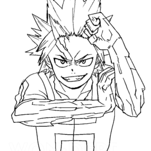 Eijiro Kirishima Coloring Pages Printable for Free Download