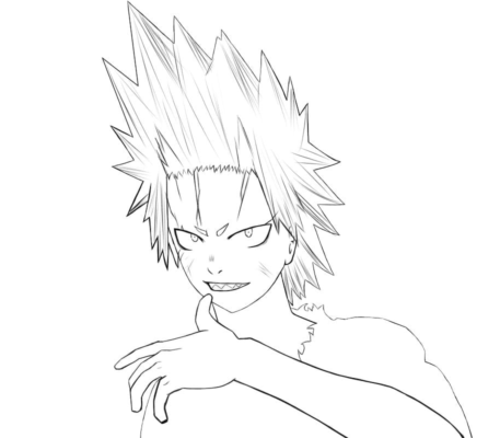 Eijiro Kirishima Coloring Pages Printable for Free Download