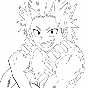 Eijiro Kirishima Coloring Pages Printable for Free Download