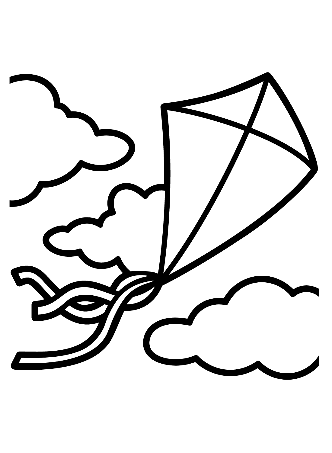 kite coloring pages