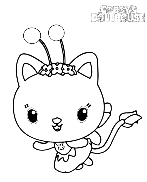 Gabby's Dollhouse Coloring Pages Printable For Free Download