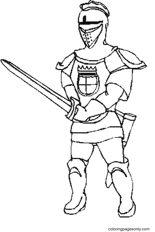 Knight Coloring Pages Printable for Free Download