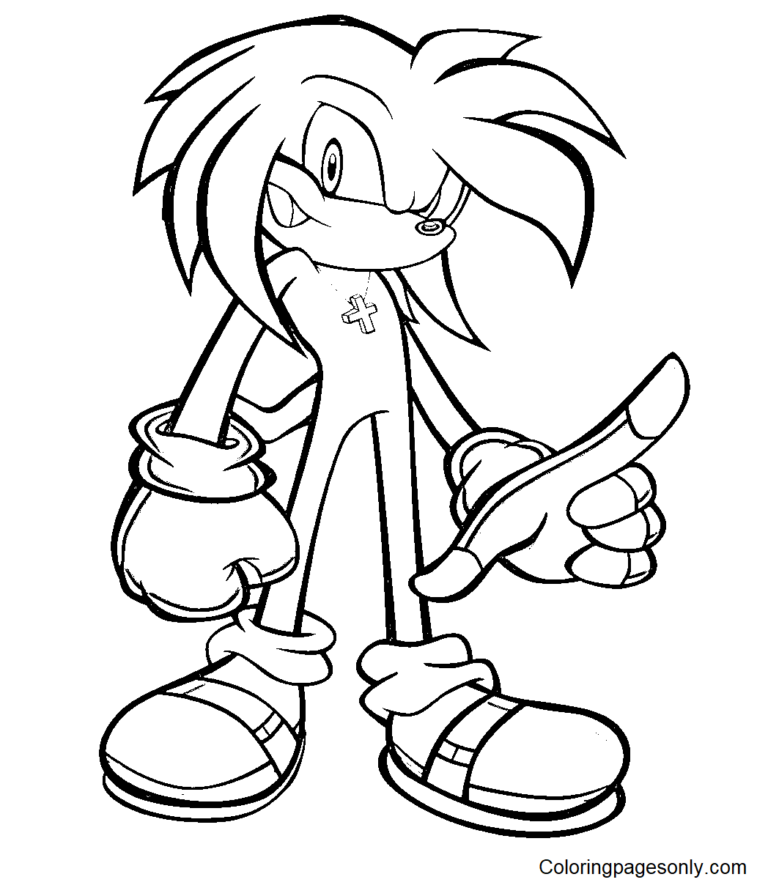 Knuckles Coloring Pages Printable for Free Download