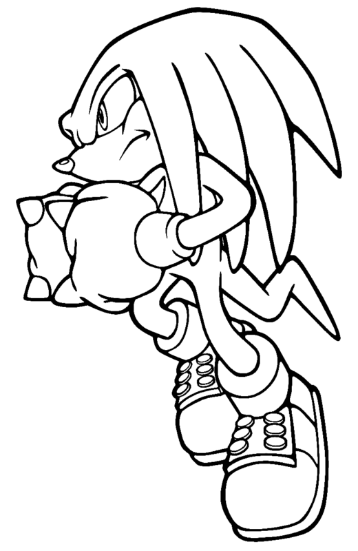 Knuckles Coloring Pages Printable For Free Download