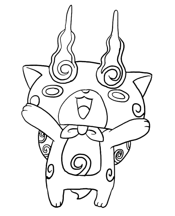 Yo Kai Watch Coloring Pages Printable for Free Download