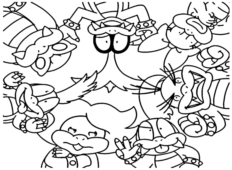 Koopalings Coloring Pages Printable for Free Download