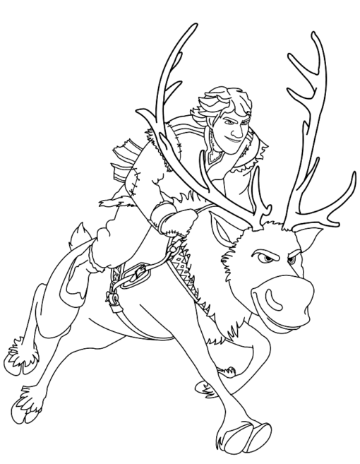 Kristoff Coloring Pages Printable for Free Download