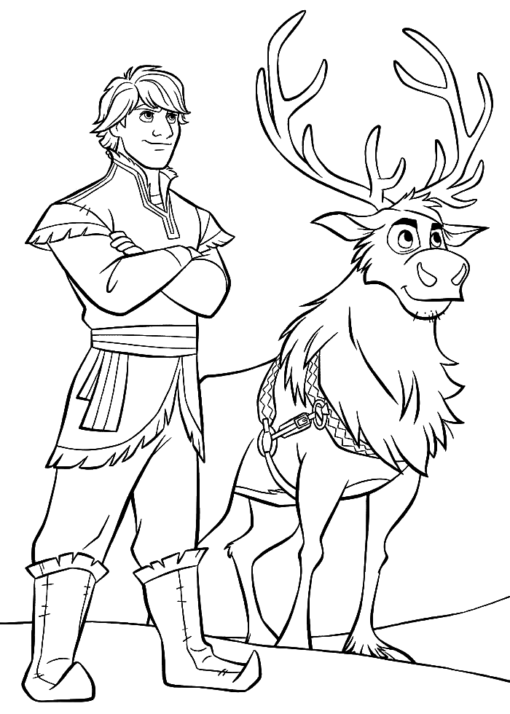 Kristoff Coloring Pages Printable for Free Download