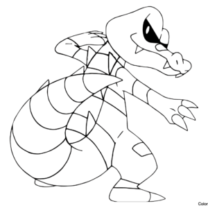 Krookodile Coloring Pages Printable for Free Download