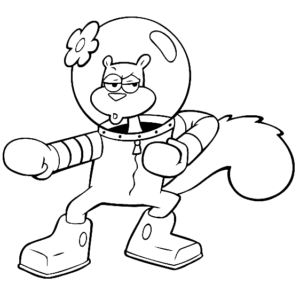 Sandy Cheeks Coloring Pages Printable for Free Download