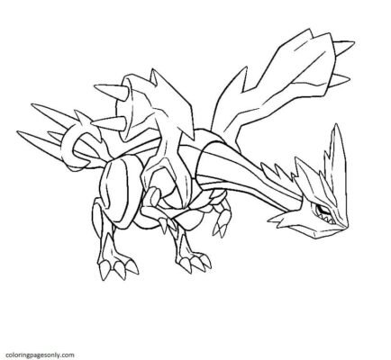 Kyurem Coloring Pages Printable for Free Download