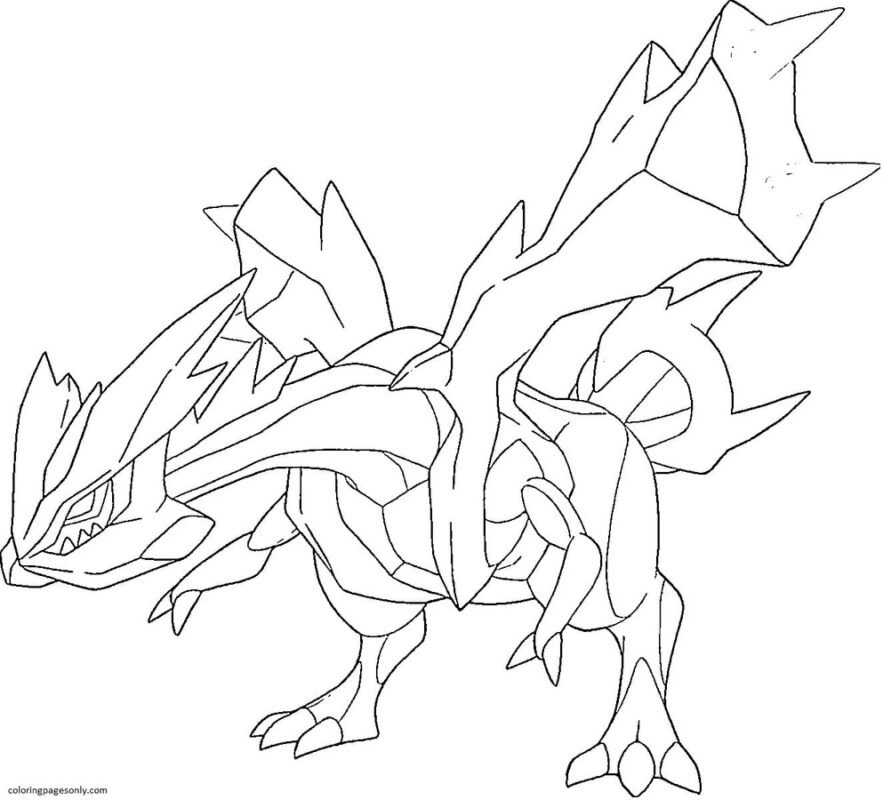 Kyurem Coloring Pages Printable for Free Download