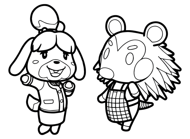 Animal Crossing Coloring Pages Printable for Free Download