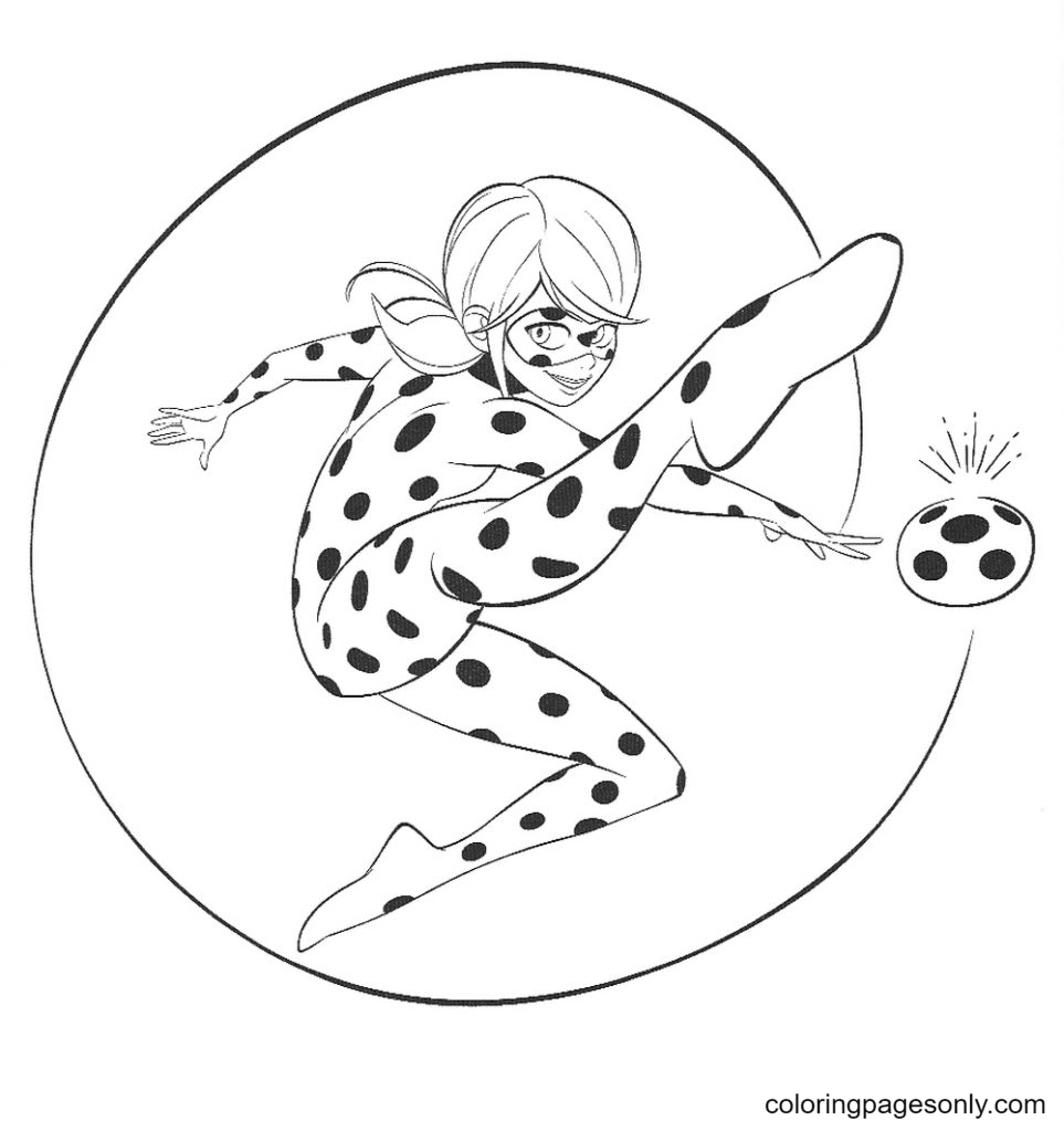 Ladybug and Cat Noir Coloring Pages Printable for Free Download