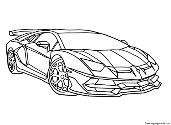 Lamborghini Coloring Pages Printable for Free Download