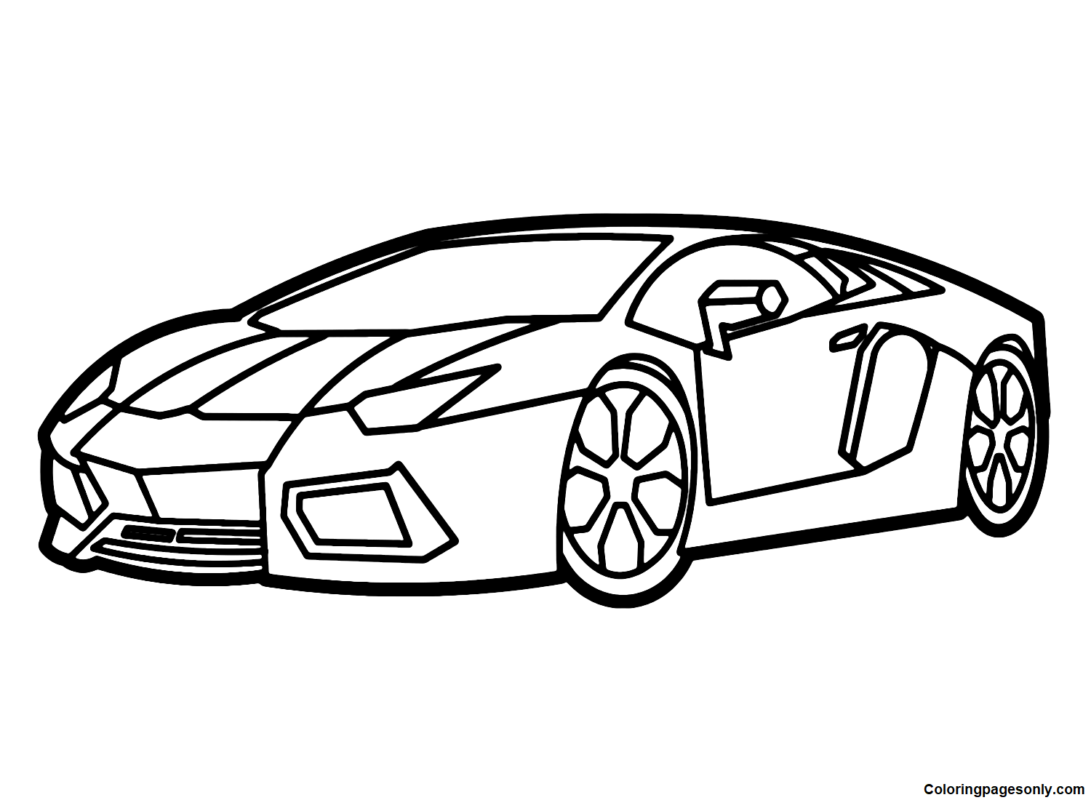 Lamborghini Coloring Pages Printable for Free Download