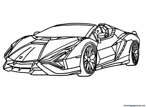 Lamborghini Coloring Pages Printable for Free Download