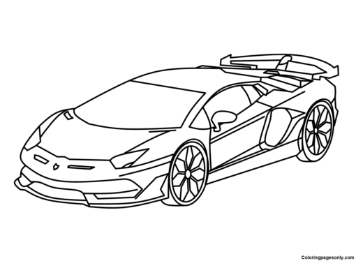 Lamborghini Coloring Pages Printable for Free Download