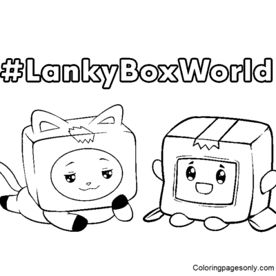 LankyBox Coloring Pages Printable for Free Download