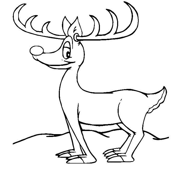 Rudolph Coloring Pages Printable for Free Download