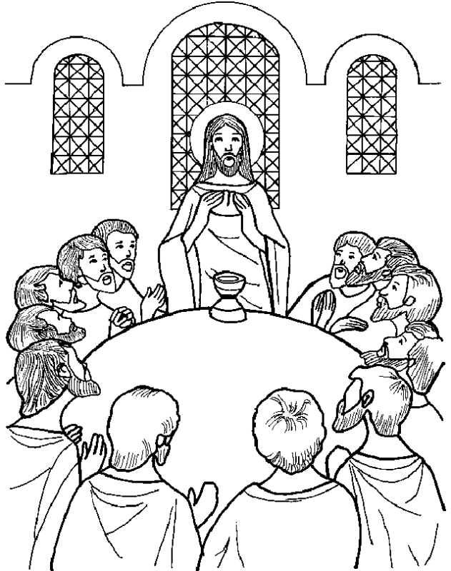 Holy Thursday Coloring Pages Printable for Free Download