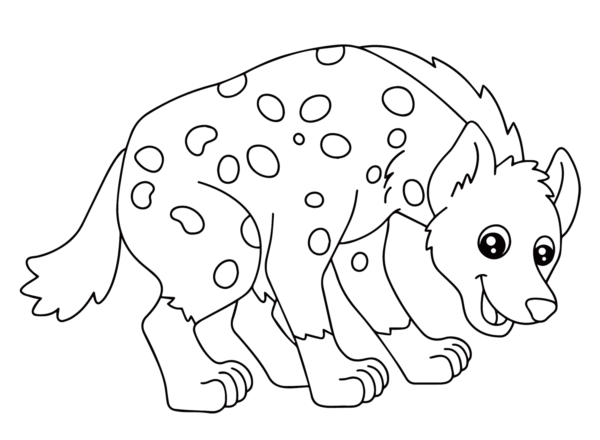 Hyena Coloring Pages Printable for Free Download