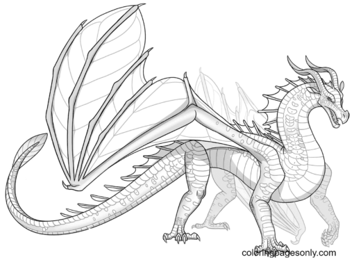 Wings Of Fire Coloring Pages Printable for Free Download