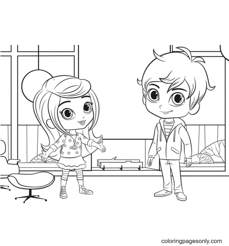 Shimmer and Shine Coloring Pages Printable for Free Download