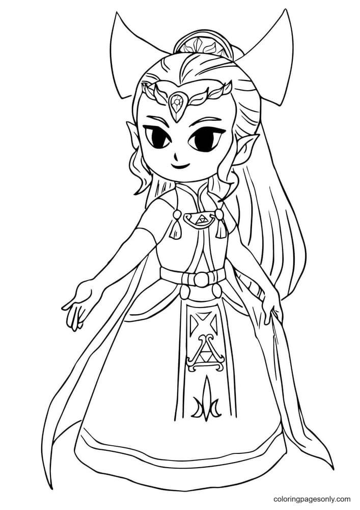 Zelda Coloring Pages Printable for Free Download